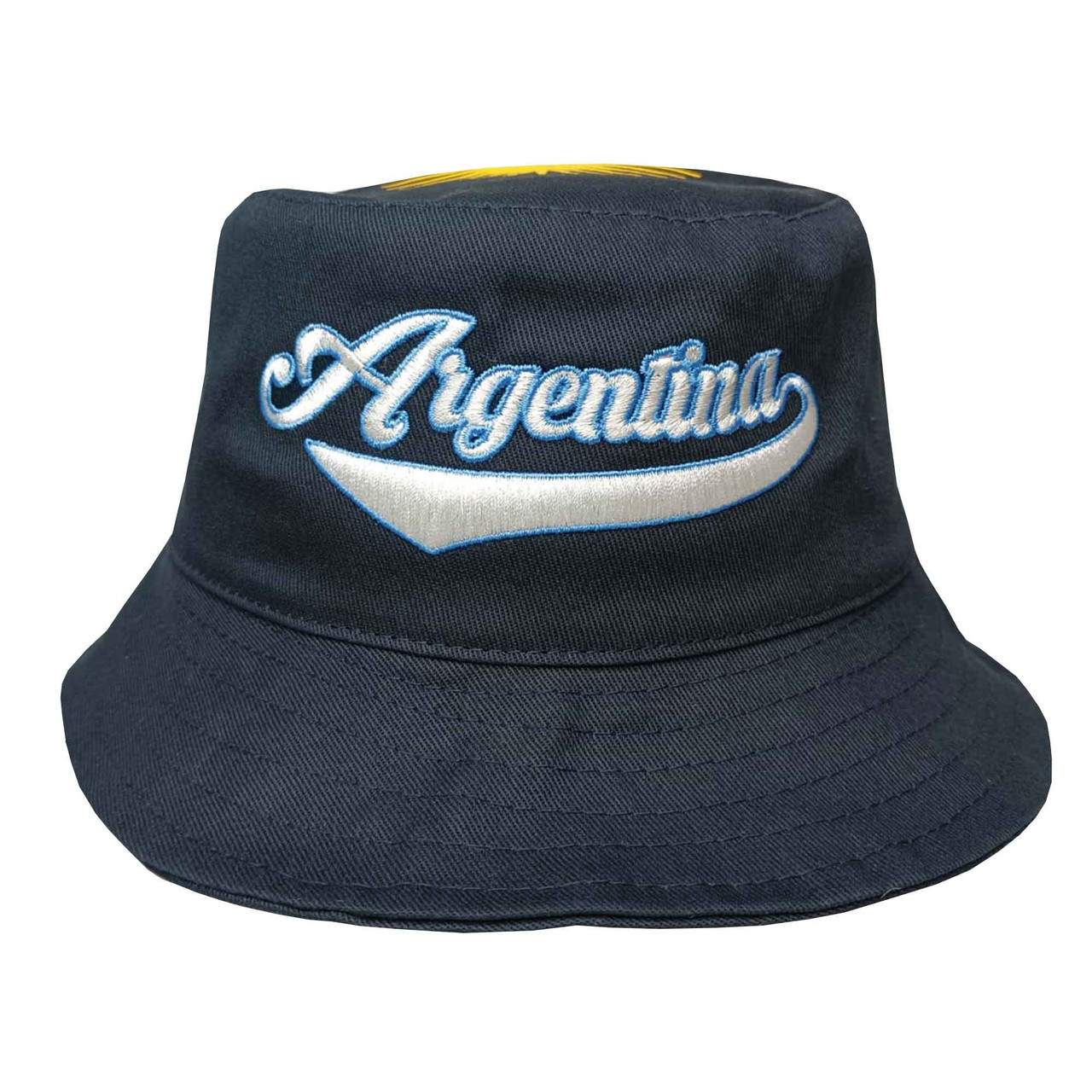 Piluso Bob Hat Argentina Cotton Bucket Hat Sun Hat Argentina Design, 58 cm  / 22.8