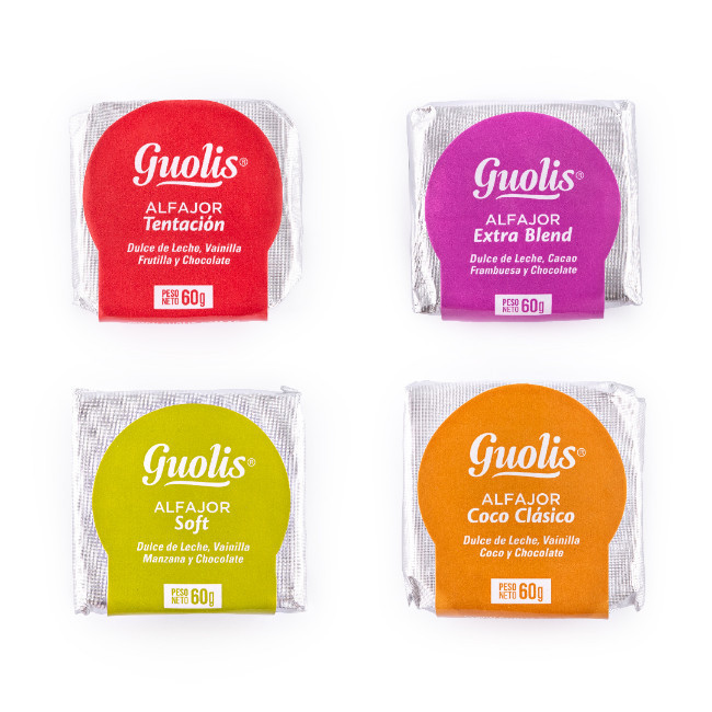 Guolis Alfajores Stuffed with Dulce de Leche and Fruit Heart Mix Fruit ...