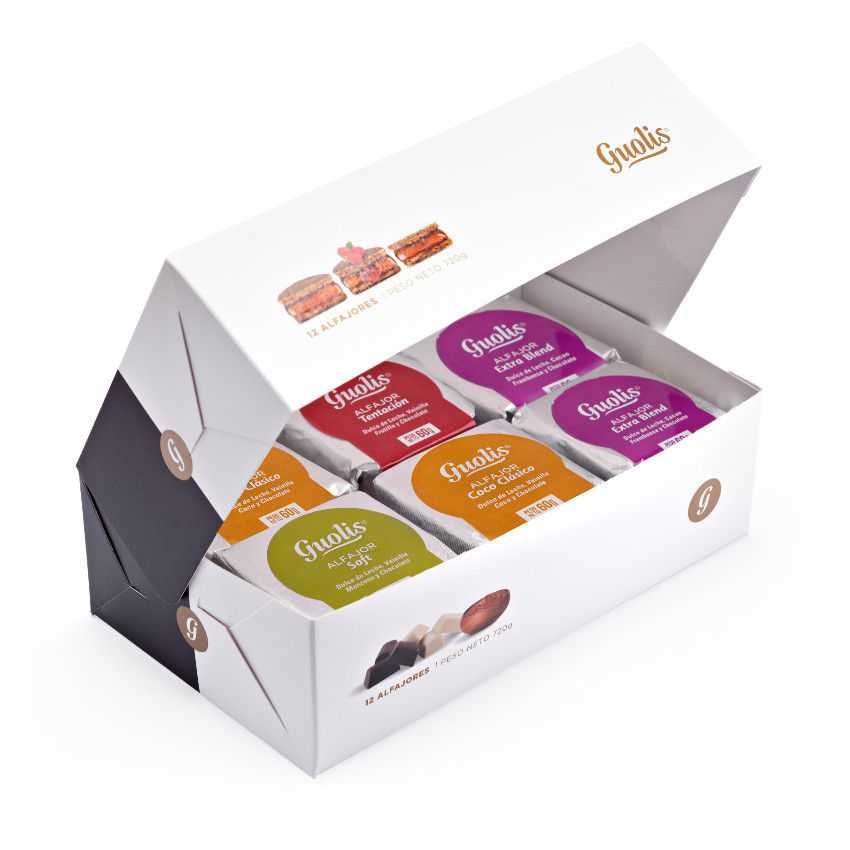 Guolis Alfajores Stuffed with Dulce de Leche and Fruit Heart Mix Fruit ...