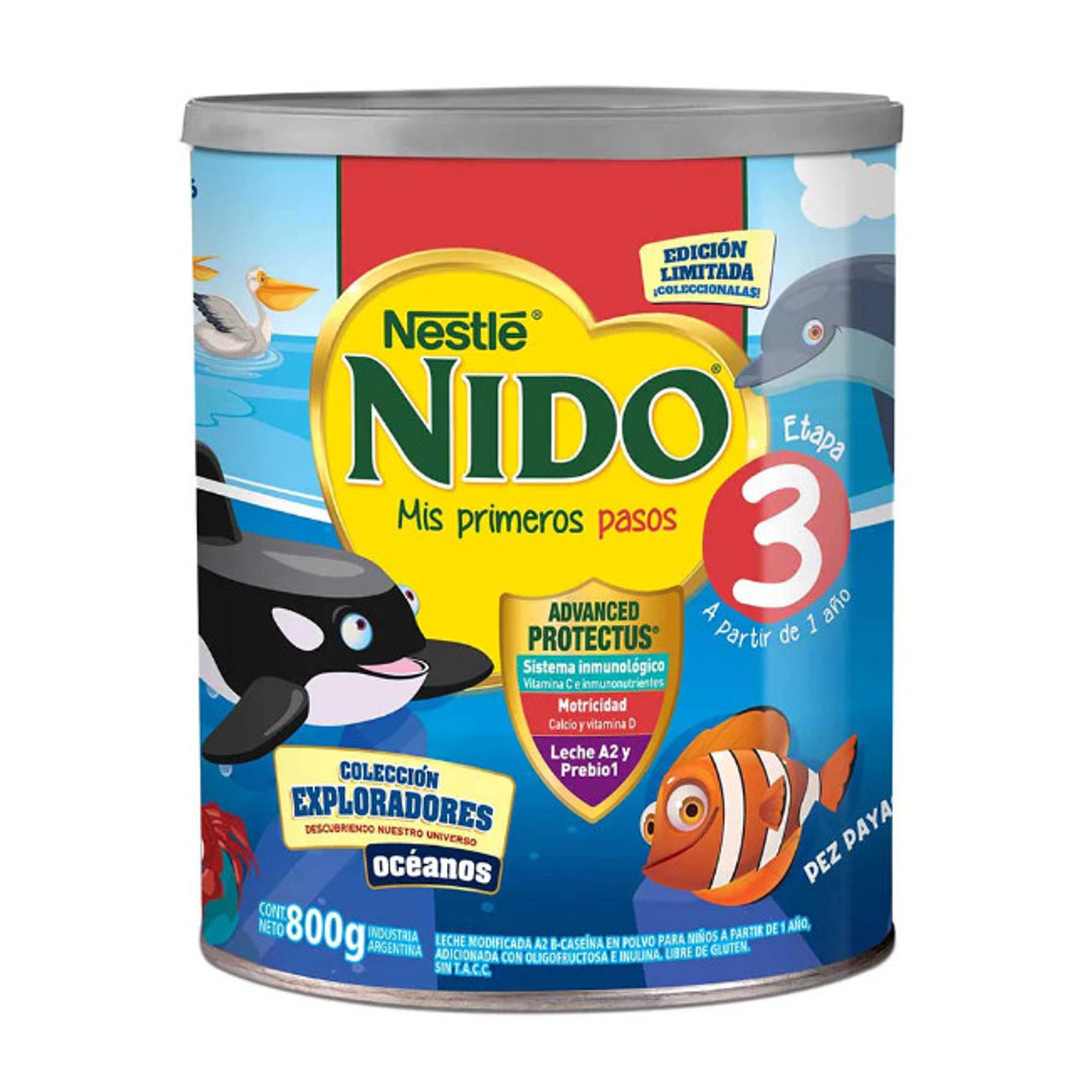 Nestlé Nido Mis Primeros Pasos 3 Milk Powder For Children from 1 Year  Gluten-Free, 800 g / 28.21 oz