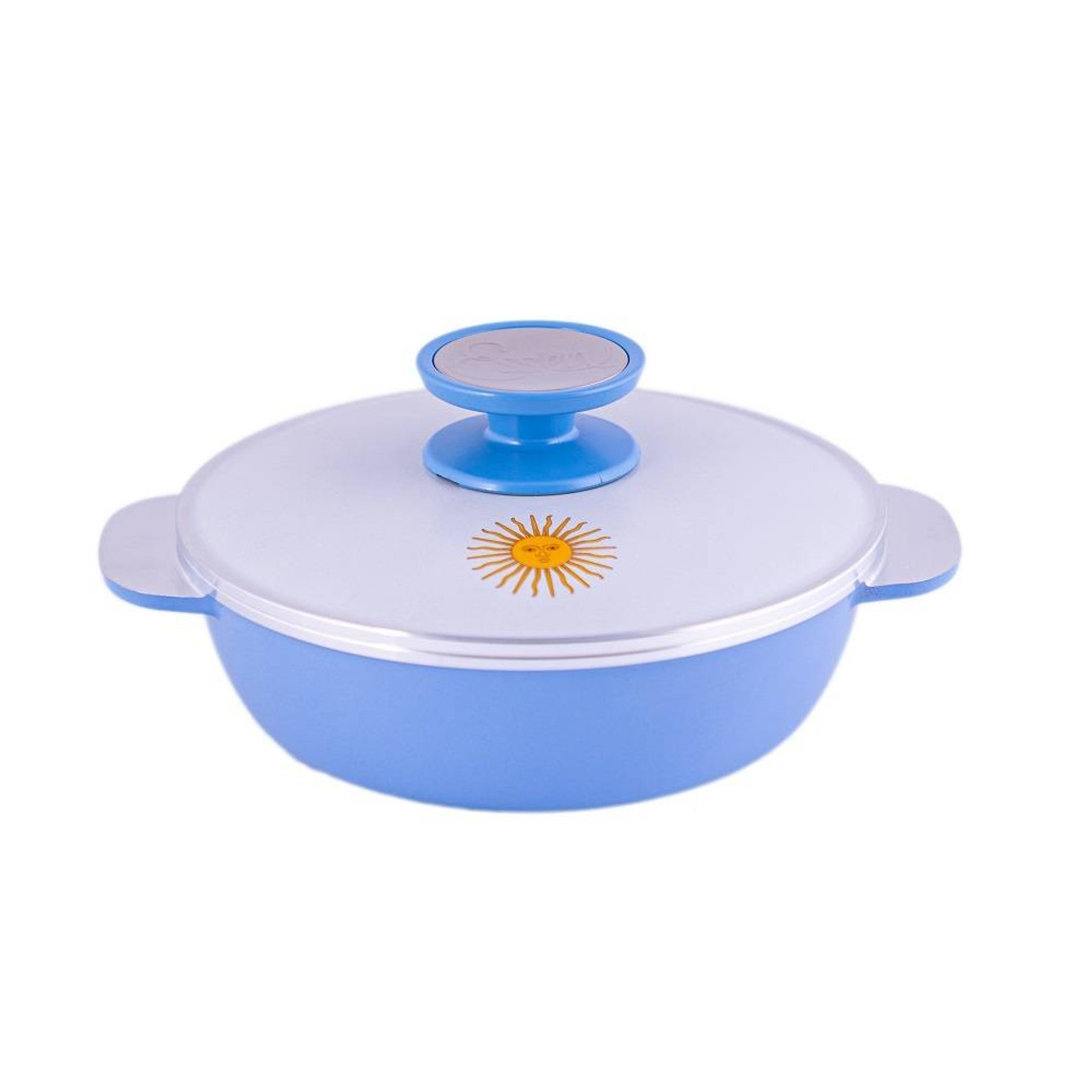 Essen Mundialista Cacerola Argentina Frying Pan With Lid & Handles Design -  Limited Edition, 18 cm / 7 diam