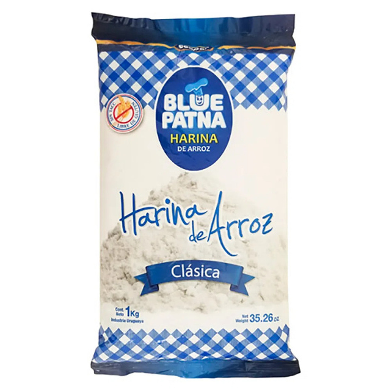 Blue Patna Harina de Arroz Clásica Classic Rice Flour, 1 kg / 35.27 oz -  Pampa Direct