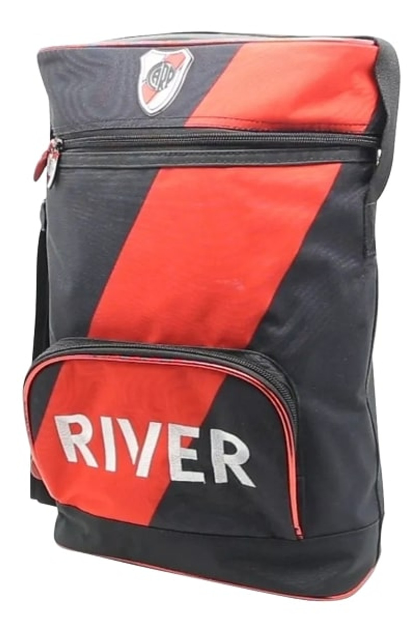 River Plate 30-Liters Sport Backpack Mochila Deportiva Argentinian Football  Team 100% Polyester Backpack - Official License, 46 cm x 32 cm x 23 /