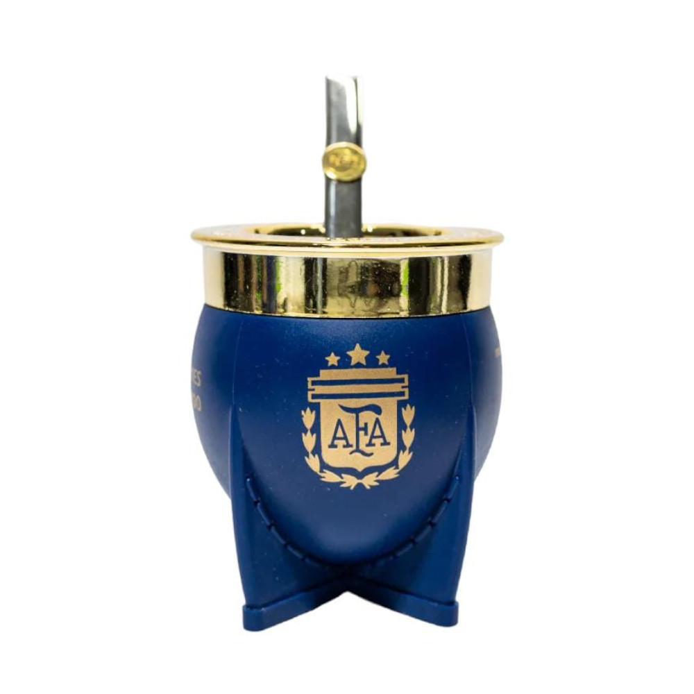 Mate Pampa XL Camionero AFA Plastic Gourd - Includes Bombilla