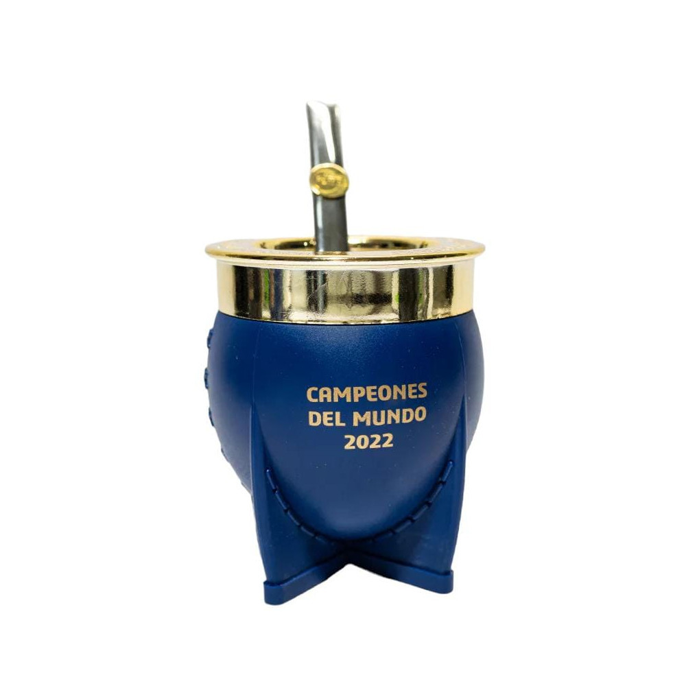 Mate Pampa XL Camionero AFA Plastic Gourd - Includes Bombilla
