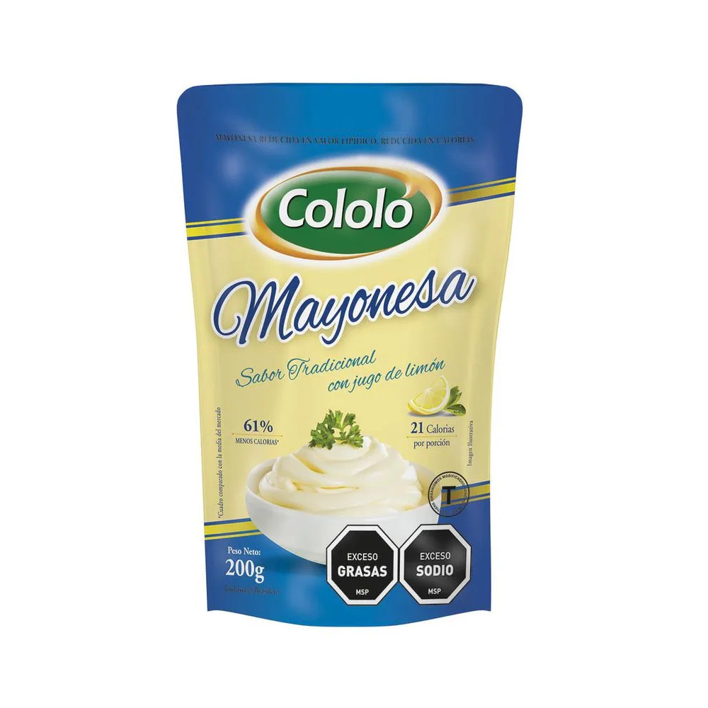 Cololó Traditional Flavor Mayonnaise with Lemon Juice Mayonesa