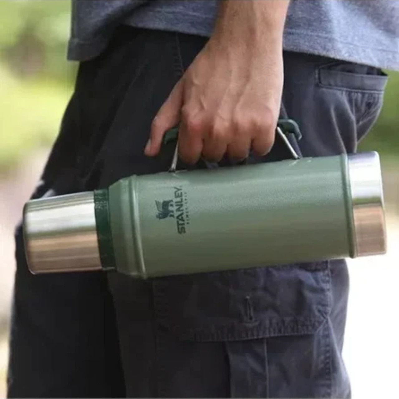 High quality with Low price Thermos Food Jar Hammertone Green 0,7L - Stanley  - Espresso Gear, stanley thermo