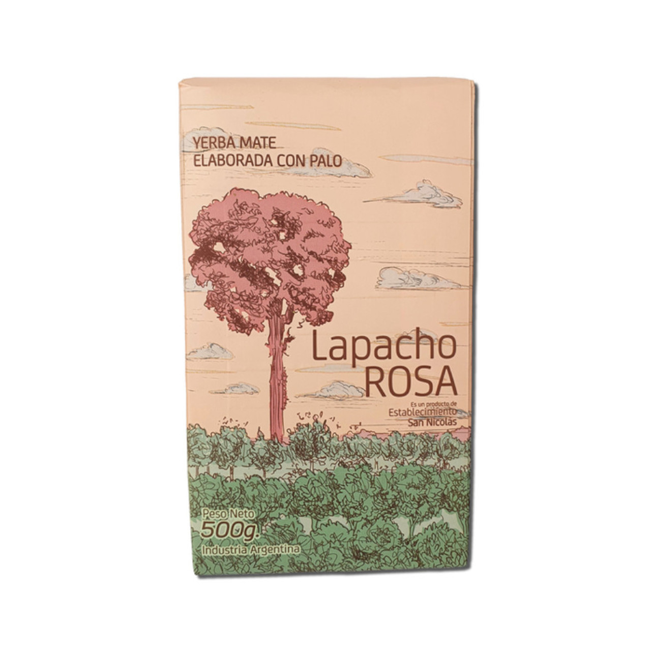 Lapacho Rosa Yerba Mate with Stems Herbal Infusion, 500 g / 17.6 oz