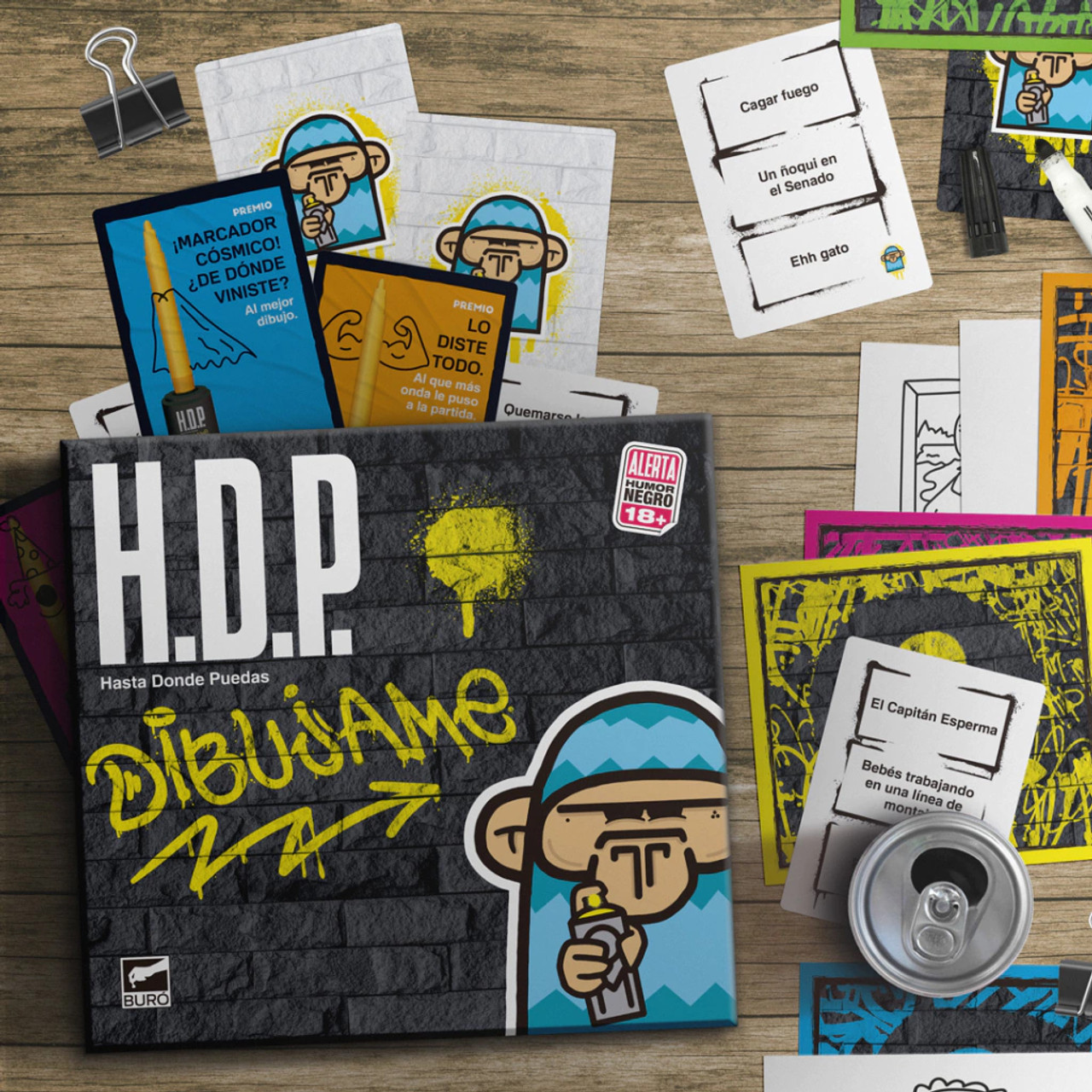 H.D.P Hasta Donde Puedas Humor Board Game with Cards Ideal for Parties —  Latinafy