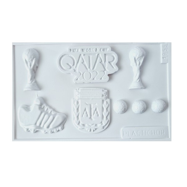 Molde Huevo de Pascuas Easter Egg Mold Qatar 2022 Plastic Easter