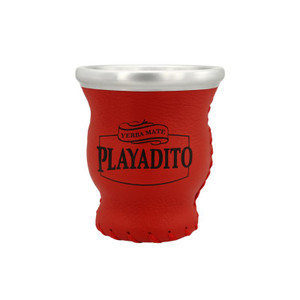 Playadito Eco-leather Wrapped Glass Gourd