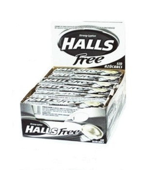 Halls Free Sin Azucar Menta Lyptus Hard Candy 20 G 0 7 Oz Ea Box Of 12 Pampa Direct