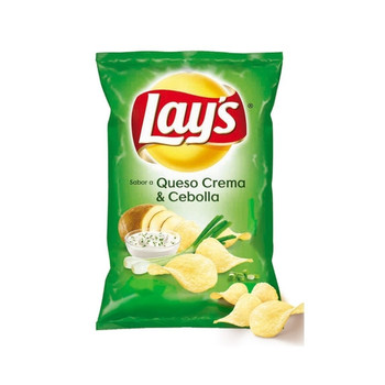 Lay's Papas Clásicas Sabor Crema y Cebolla Potato Chips Cream & Onion Flavor, 85 g / 2.99 oz Lay's Papas Clásicas Sabor Crema y Cebolla Potato Chips Cream & Onion Flavor, 85 g / 2.99 oz