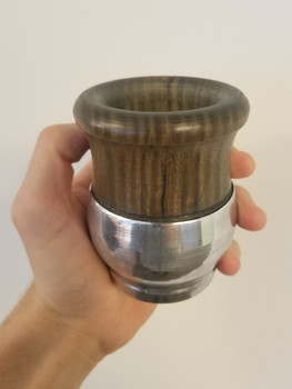 Mate Gourd Palo Santo Wood Half Wrapped in Aluminum Unique Scent Mate Gourd Palo Santo Wood Half Wrapped in Aluminum Unique Scent