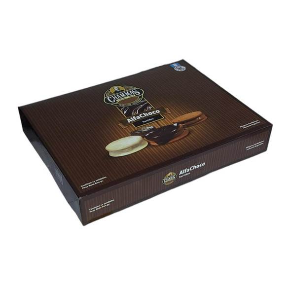 Chammas AlfaChoco Assorted Cordobese Alfajores with Dulce de Leche Alfajores Surtidos, 600 g / 21.16 oz (box of 12)