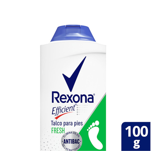 Rexona Efficient Fresh Foot Deodorant Powder Talco Desodorante para Pies, 100 g / 3.5 oz