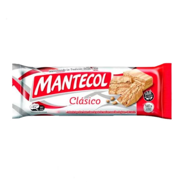 Mantecol Classic Flavor Semi-Soft Peanut Butter Nougat Large Bar, 404 g / 14.25 oz