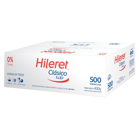 Hileret Sweetener in Bags (box of 500 bags)