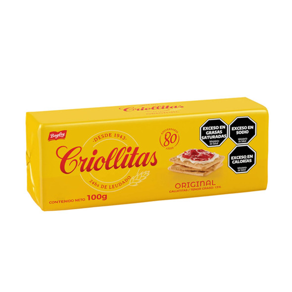 Criollitas Water Biscuits Classic Galletitas, 100 g / 3.5 oz (pack of 3)