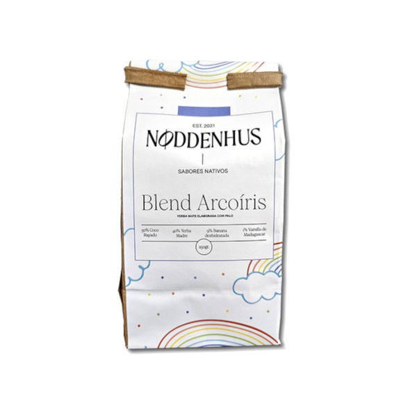 Noddenhus Sabores Nativos Blend Arcoíris Yerba Mate Barbacuá, Authentic, 250 g / 8.8 oz