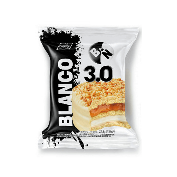 Blanco y Negro Triple Alfajor White Chocolate with Dulce de Leche &  Vanilla, 73.5 g / 2.6 oz (pack of 6)