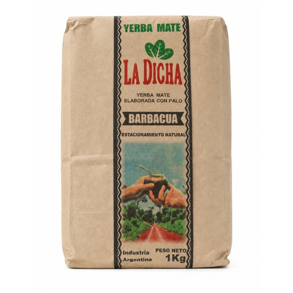 La Dicha Yerba Mate Barbacuá Style Drying, Natural 24-Month Aging, 1 kg / 35.27 oz
