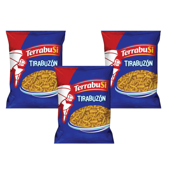 Terrabusi Fideos Tirabuzón Pasta Noodles 5 Servings, 500 g / 1.1 lb (pack of 3)
