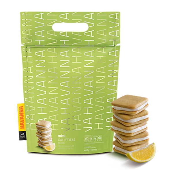 Havanna Mini Lemon Cookies Filled With Creme Lemon, 400 g / 14.11 oz