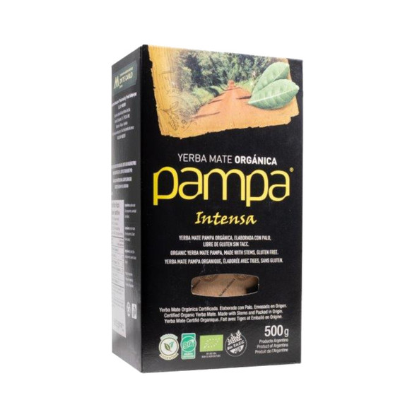 Pampa Organic Intensa Yerba Mate, Gluten-Free, 500 g / 17.6 oz