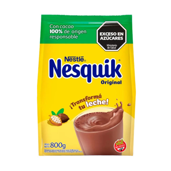 Nesquik Cacao en Polvo Powdered Cacao for Chocolate Milk, 800 g / 28.21 oz