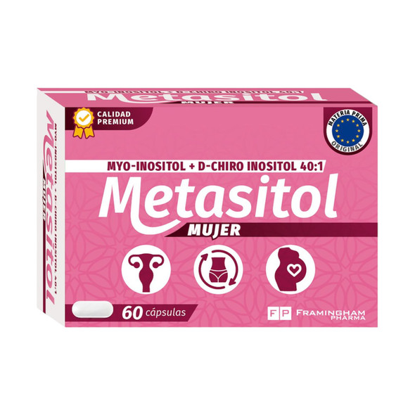 Metasitol Women's Myo-Inositol & D-Chiro Inositol 40:1 Dietary Supplement (Box of 60 Pills)