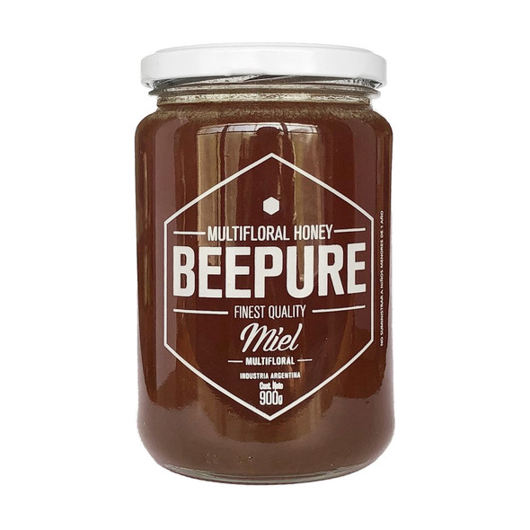 Beepure Multifloral Honey - Finest Quality Raw Honey, 900 g / 31.74 oz