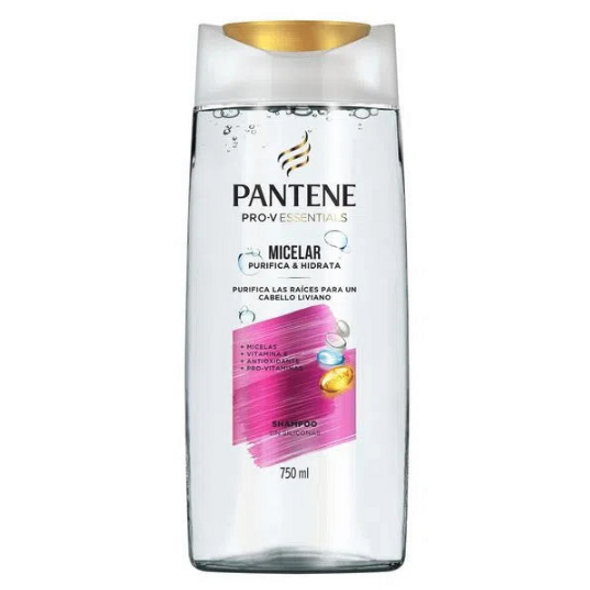 Pantene Shampoo Pro-v Essentials Micellar Purificador Micelar 750 ml