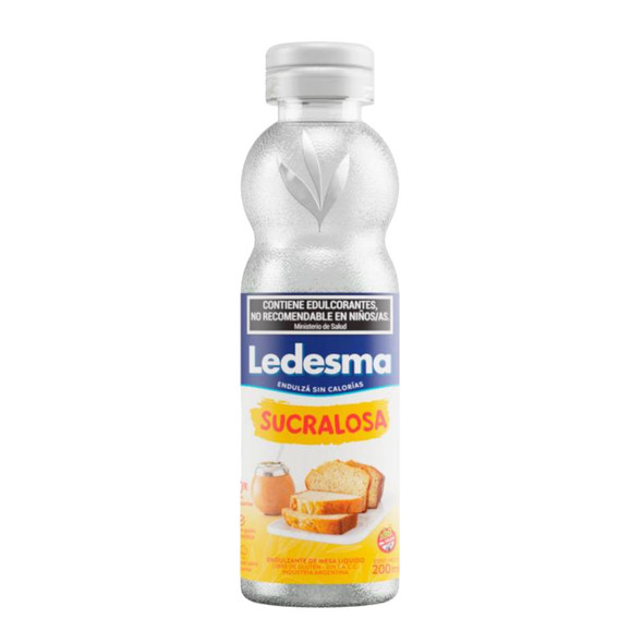 Ledesma Liquid Sucralose Table Sweetener, Gluten-Free Edulcorante Sucralosa, 200ml / 6.76 fl oz