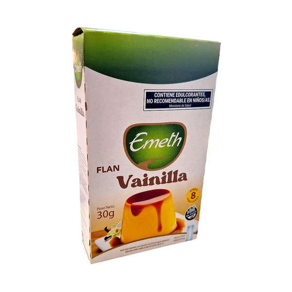 Emeth Flan de Vainilla Vanilla Powder Ready to Make Flan, 8 servings per pouch - Gluten Free, 30 g / 1.05 oz ea