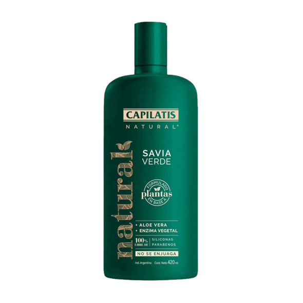 Capilatis Natural Savia Verde Plant-Based Enzyme, Silicone & Paraben Free, 420 ml / 14.2 fl oz
