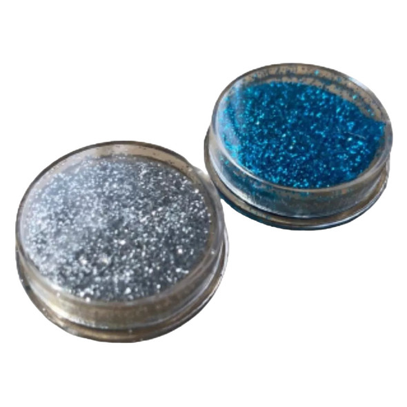 Glitter Cream Makeup, Argentina Body & Face Shimmer, Blue & White Party Makeup (2 Count)