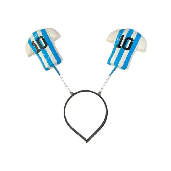 Funny Head Bopper Messi Vincha Cotillón Messi Argentina Party Accessory Headband (1 pc)