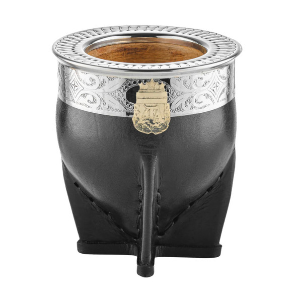 CALABAZA IMPERIAL Mate ALPACA CINCELADO BLK