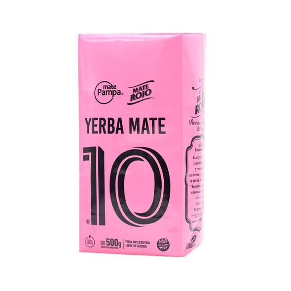 Mate Rojo Yerba Mate 10 Messi Inter Miami Yerba Mate Rosa Reserva Natural, 500 g / 1.1 lb