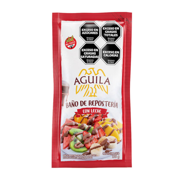 Águila Baño De Repostería Chocolate con Leche Milk Chocolate Coating Confectioner's, 150 g / 5.29 oz pouch