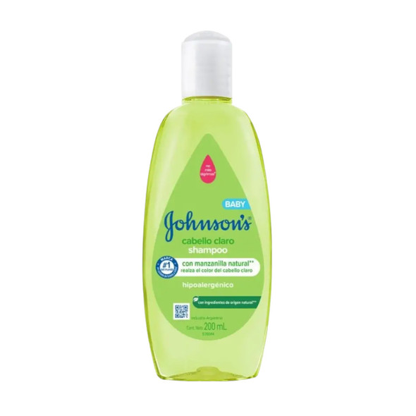 Johnson's Baby Shampoo Cabello Claro Hair - Hypoallergenic, Sulfate Free & Parabens Free, 200 ml / 6.76 fl oz