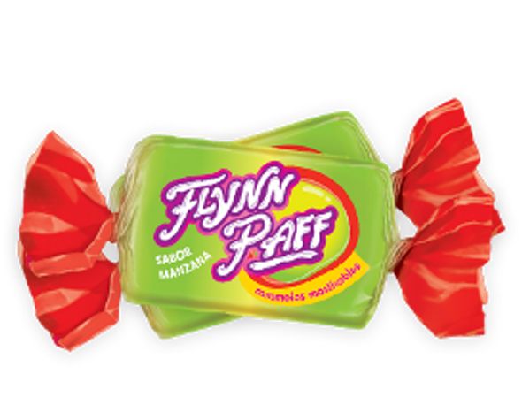 Caramelos Flynn Paff Manzana Apple Flavored Soft Candy, 560 g / 19.75 oz Box