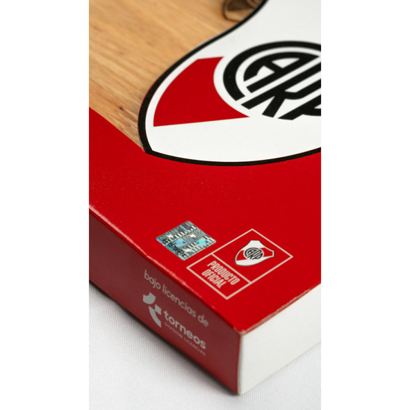 River Plate Plate Board Laser Engraved Crest - Eucalyptus Wood by Regalando Pasión, 20 cm x 30 cm / 7.87" x 11.81"