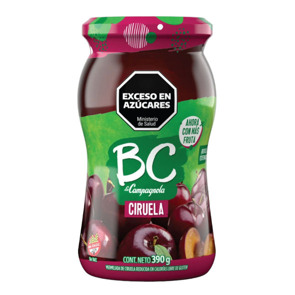 BC La Campagnola Mermelada De Ciruela Marmalade Plum Jam, 390 g / 13.75 oz