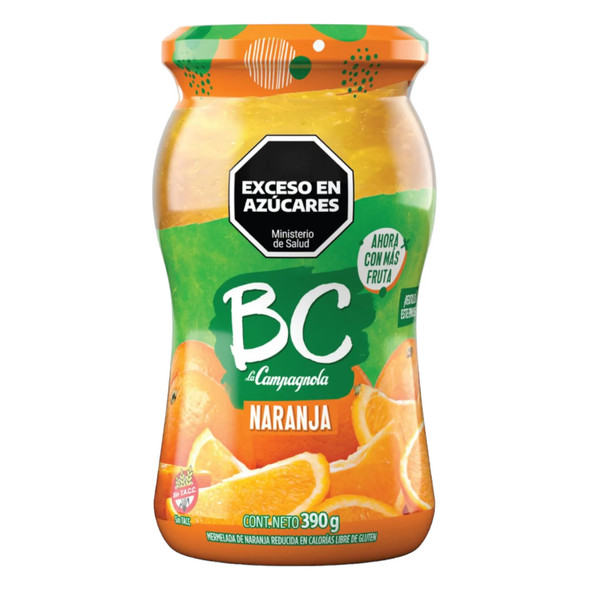 BC La Campagnola Mermelada De Naranja Marmalade Orange Jam, 390 g / 13.75 oz