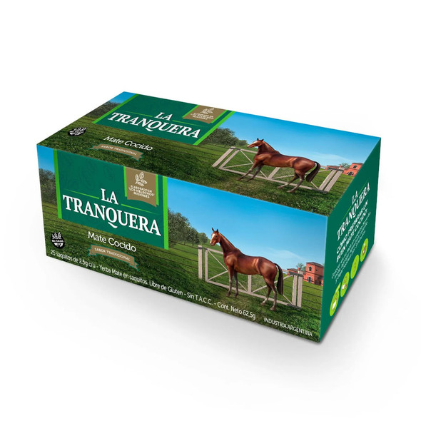 La Tranquera Mate Cocido - Instant Brew Mate in Tea Bags Gluten Free (25 tea bags)