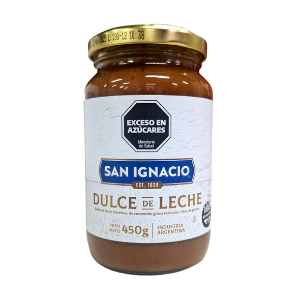 San Ignacio Dietetic Dulce de Leche Reduced Fat, Gluten-Free, 450 g / 15.9 oz