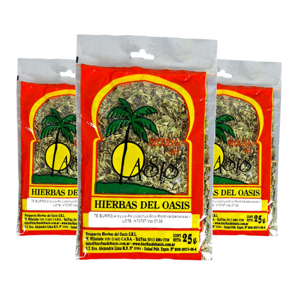 Hierbas del Oasis Herbal Tea for Digestive Support Té de Burro en Hojas,25 g / 0.88 oz (pack of 3)