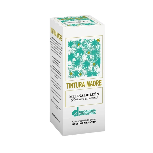 Tintura Madre Lion's Mane + Vit B9 Hericium Erinaceus Extract Melena de León, 60 cc / 2.02 fl oz